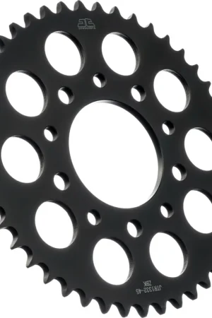 JT SPROCKETS - REAR STEEL 45T BL, 525 - Sprockets - BLACK ZINC FINISH Dagaanbieding